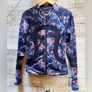 Lululemon | Find Your Bliss Jacket - 8, Moody Mirage Bark Berry/Deep Navy